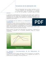 Momento y Frecuencia de La Aplicación de Fertilizantes Ok