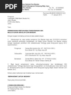 Contoh Surat Memohon Membuat Lawatan Sambil Belajar ke 