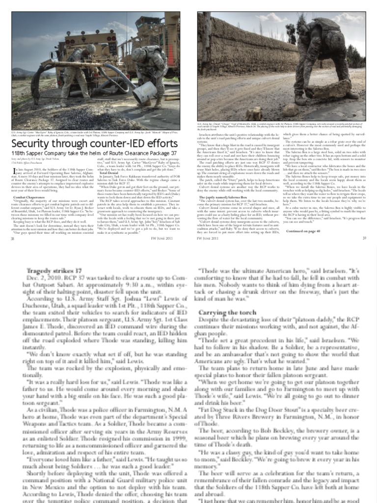 Freedom Watch Article - RCP 37 | PDF | Improvised Explosive Device ...