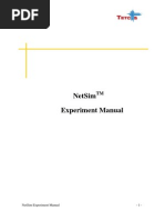 VTU Network Lab Experiment Manual - NetSim