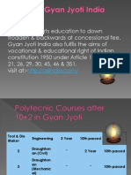 Polytecnic Courses after 10+2 in Gyan Jyoti.. Information Technology