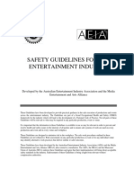 Safety Guidelines For The Entertainment Industry