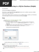 Connecting To A SQLite Database (Delphi) - RAD Studio