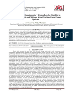 Acomparison of Supplementary Controllers For Stability in Conventional With and Without Wind Turbine Farm Power Systems