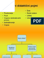 Temeljni Didakticni Pojmi