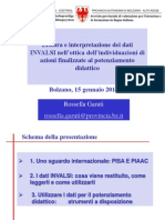 Panoramica sulle rilevazioni PIAAC e PISA. Lettura e interpretazione dei dati INVALSI nell’ottica dell’individuazioni di azioni finalizzate al potenziamento didattico