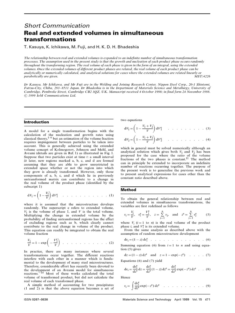 Kasuya Extended MST | PDF | Equations | Exponential Function