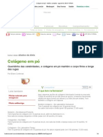 Colágeno em pó - Matéria completa - pagina=3 _ BOA FORMA