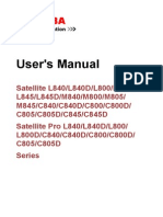 Toshiba Satellite C800D User Manual