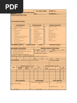 Hot Work Permit