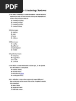 Introduction to Criminology Reviewer 1
