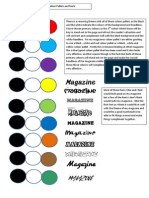 Colour Pallets and Fonts
