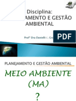 Planejamento Ambiental e Gestão para Desenvolvimento Sustentável