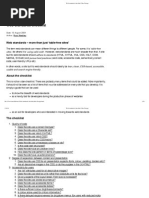 Web Standards Checklist Max