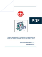 Manual de Mantenimiento y Operacion de Mejora de Chancado Secundario - RevC