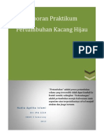 Laporan Praktikum Pertumbuhan Kacang Hijau