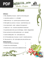 English Final Revision Bravo! 6th Primary