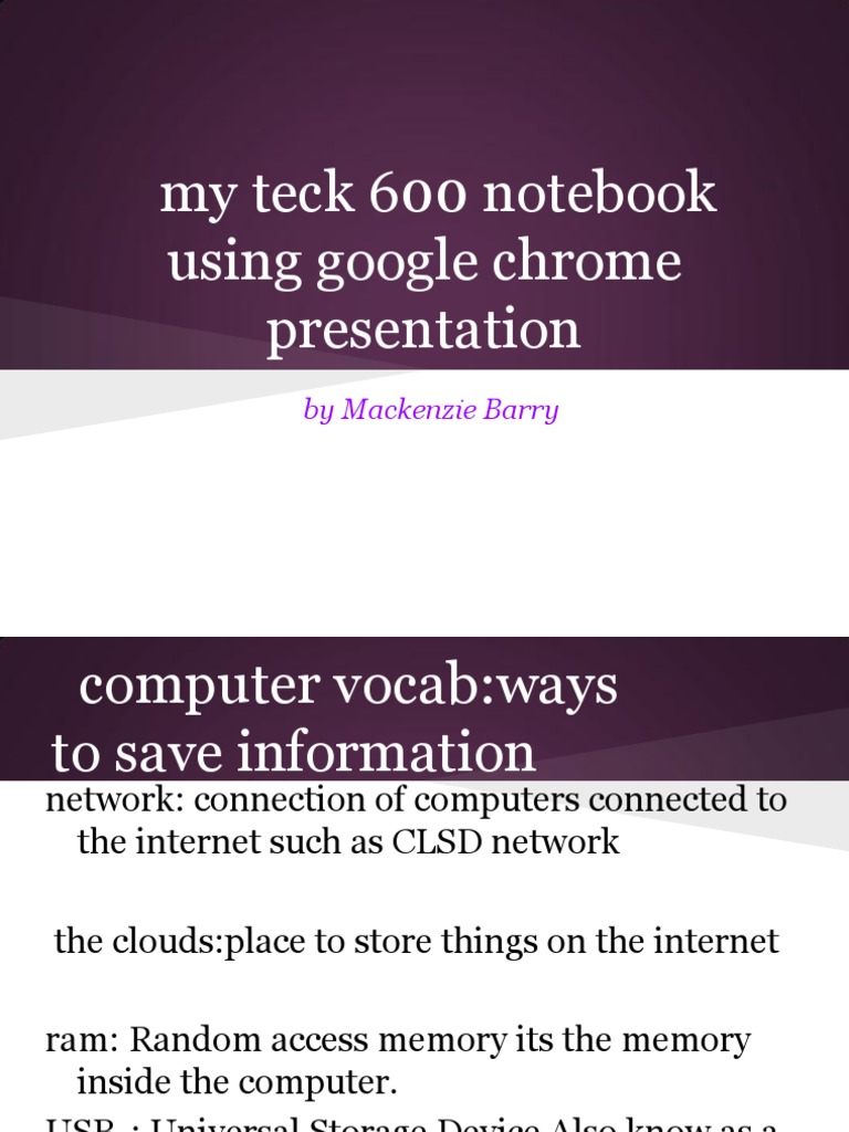Mackenzie Barry Teck Notebook | PDF | Computer Hardware | Computer Keyboard