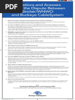 Questions and Answers About The Dispute Between Sinclair/Wnwo and Buckeye Cablesystem