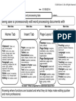 Word Processing Tabs Frame