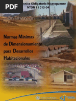 Normas Minimas de Dimensionamiento Para Desarrollo Habitacionales