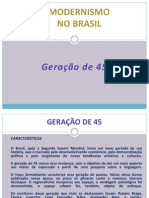 Geração de 45 e Clarice Lispector