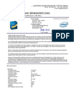 Intel Xeon E3-1240 (BX80623E31240)