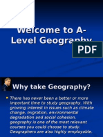 Welcome To A-Level Geography