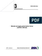 RSNI 4803-2000 - Metode Uji Angka Pantul Beton Keras (ASTM C 805-02)