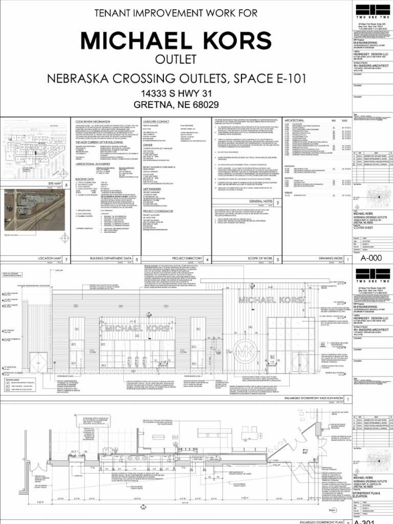 Outlet Nebraska Crossing Outlets, Space E1 01 Tenant Improvement Work