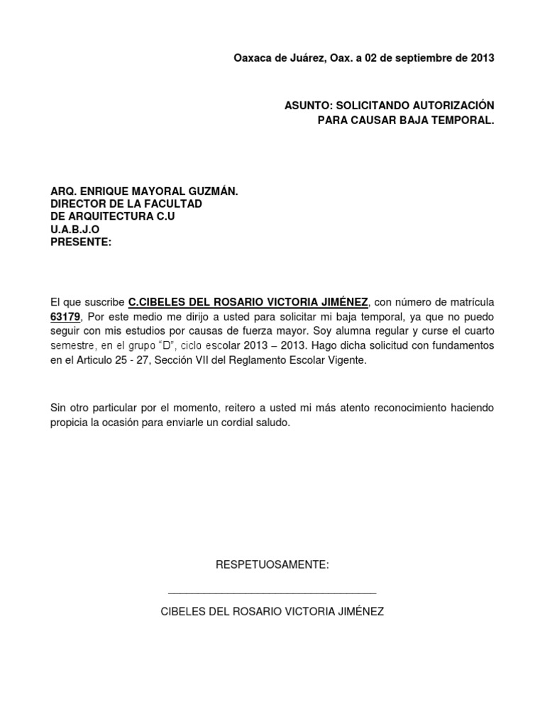 Tramite De Baja Temporal