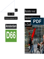 Verkiezingsprogramma D66 Amsterdam Zuid