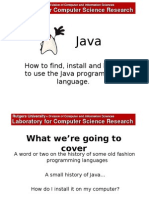 How To Find, Install and Begin To Use The Java