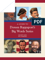 Teachers Guide to Doreen Rappaports Big Word Series