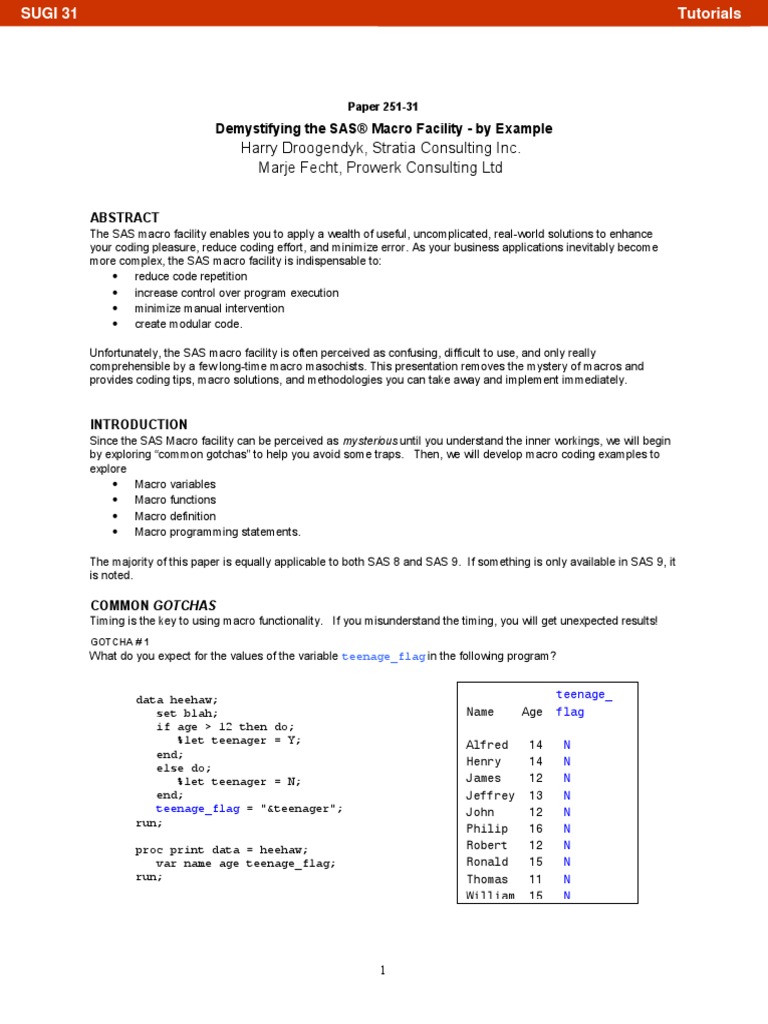 Demystifying Macro Facility | PDF | Parameter (Computer Programming ...