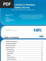 2009 Cox Teen Online & Wireless Safety Survey: Cyberbullying, Sexting and Parental Controls