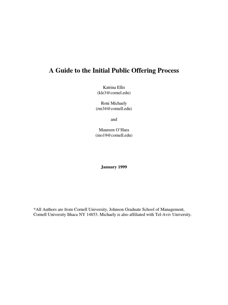 ALTERNATIVE PUBLIC OFFERING COMPREHENSIVE GUIDE TO APO visual data 6