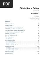 What's New in Python: A. M. Kuchling