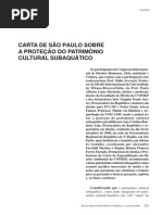 Carta de São Paulo - Congresso Internacional - 2008