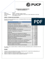 CASO 1 - Estado de Costos (Real) - : Contabilidad Administrativa Práctica Dirigida #1