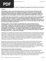 The Design of Psychologists' Offices_ a Qualitative Evaluation of Environment-Function Fit