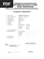 Surat Permohonan Pindah Tugas