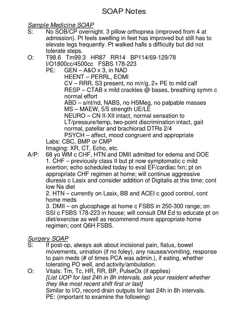 sample-soap-note-childbirth-clinical-medicine