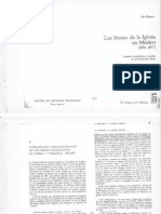 Los Bienes de La Iglesia en Mexico (1856 - 1875)