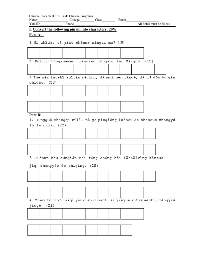 Characters Student Version | PDF