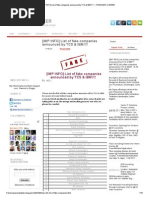 Download IMP INFO List of Fake Companies Announced by TCS  IBM  FRESHERS CAREER by nmsusarla999 SN200303811 doc pdf