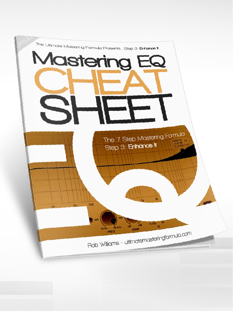 Rob Williams Mastering EQ Cheat Sheet (Enhance It) Equalization