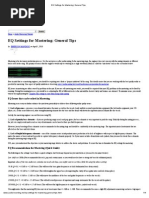Download EQ Settings for Mastering- General Tips by scorgie SN200304489 doc pdf