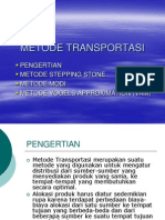 Metode Transportasi Optimal