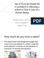 At what level do people lose confidence in allowing machines to perform tasks instead of humans